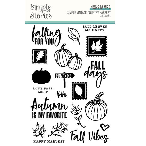 Simple Stories Simple Vintage Country Harvest Clear Stamps (16331) Simple Stories Simple Vintage Country Harvest Clear Stamps (16331)