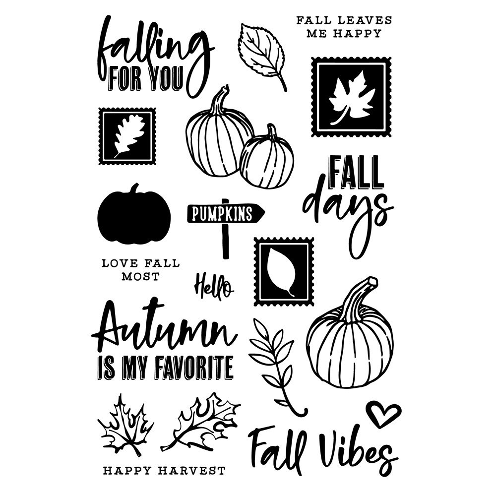 Simple Stories Simple Vintage Country Harvest Clear Stamps (16331) Simple Stories Simple Vintage Country Harvest Clear Stamps (16331)