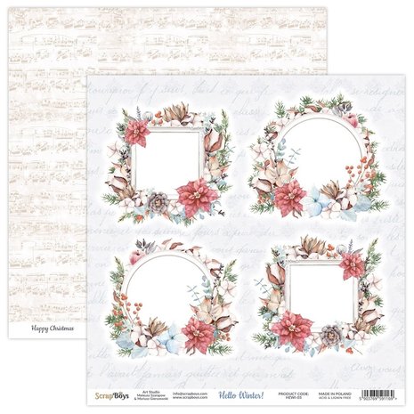 ScrapBoys Hello Winter 12x12 Inch Paper Set (HEWI-08) ScrapBoys Hello Winter 12x12 Inch Paper Set (HEWI-08)