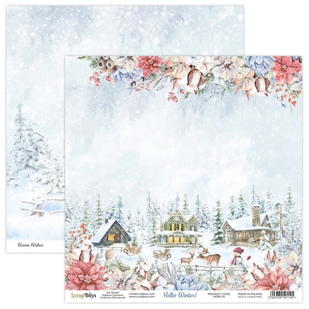 ScrapBoys Hello Winter 6x6 Inch Paper Pad (HEWI-09) ScrapBoys Hello Winter 6x6 Inch Paper Pad (HEWI-09)