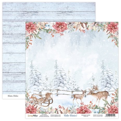 ScrapBoys Hello Winter 6x6 Inch Paper Pad (HEWI-09) ScrapBoys Hello Winter 6x6 Inch Paper Pad (HEWI-09)