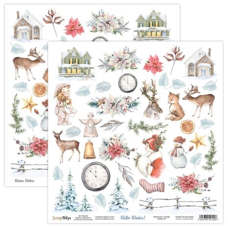 ScrapBoys Hello Winter 6x6 Inch Paper Pad (HEWI-09) ScrapBoys Hello Winter 6x6 Inch Paper Pad (HEWI-09)