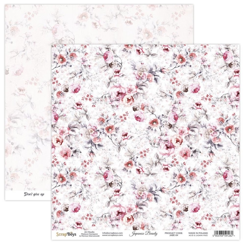 ScrapBoys Japanese Beauty 12x12 Inch Paper Set (JABE-08)