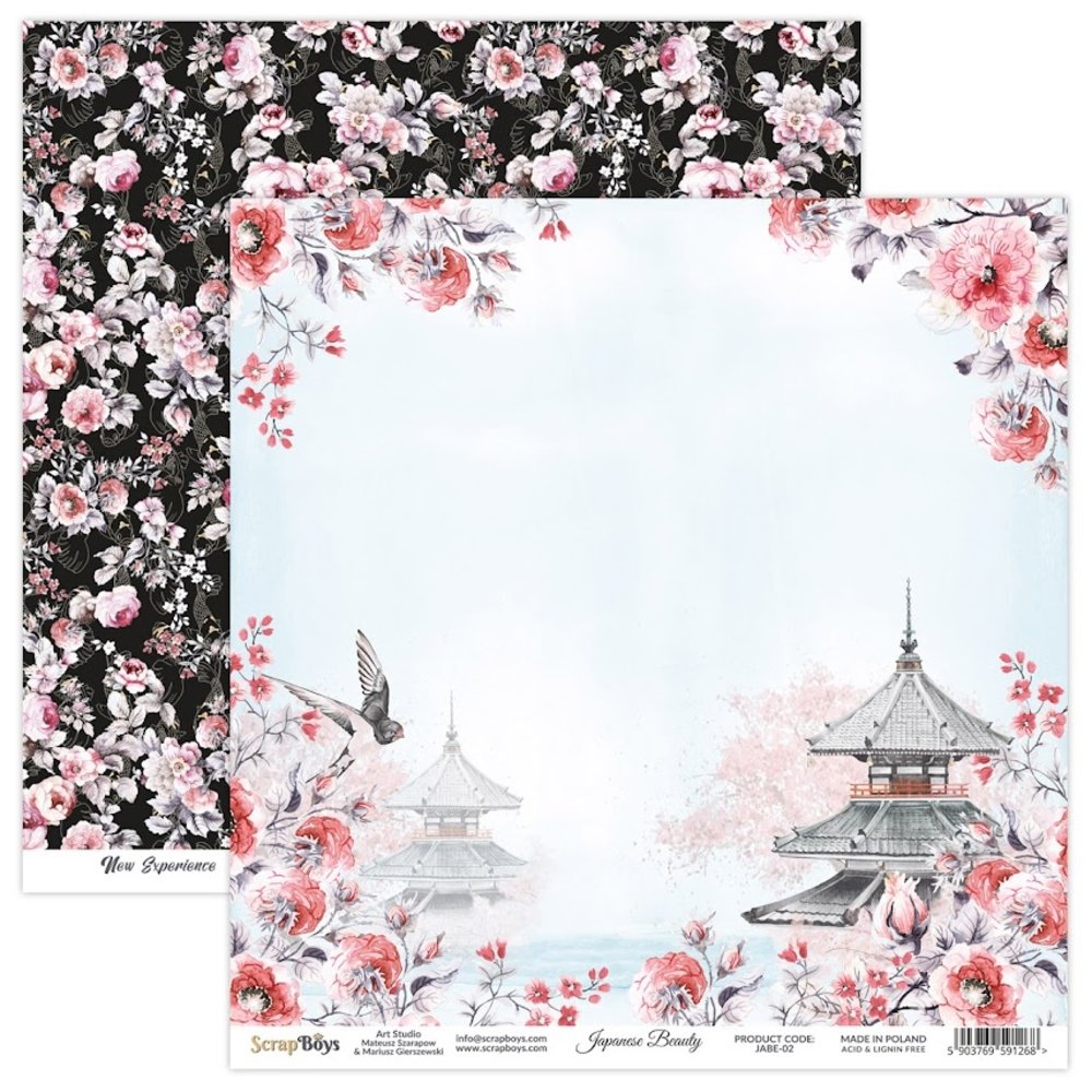 ScrapBoys Japanese Beauty 6x6 Inch Paper Pad (JABE-09) ScrapBoys Japanese Beauty 6x6 Inch Paper Pad (JABE-09)