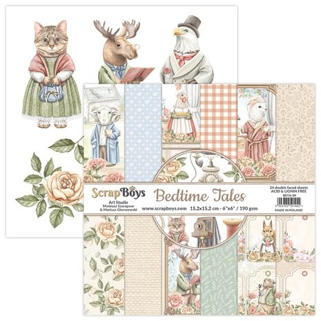 ScrapBoys Bedtime Tales 6x6 Inch Paper Pad (BETA-09) ScrapBoys Bedtime Tales 6x6 Inch Paper Pad (BETA-09)