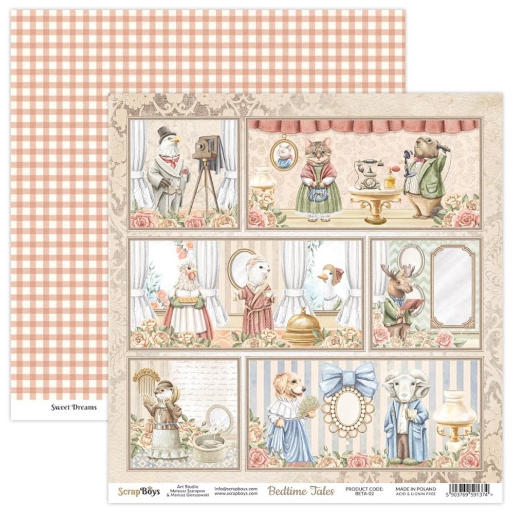 ScrapBoys Bedtime Tales 6x6 Inch Paper Pad (BETA-09) ScrapBoys Bedtime Tales 6x6 Inch Paper Pad (BETA-09)