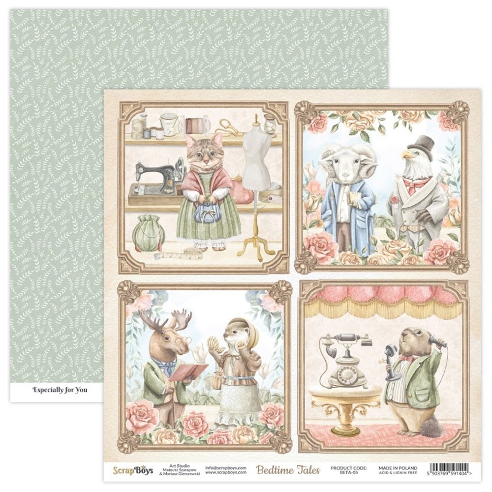 ScrapBoys Bedtime Tales 6x6 Inch Paper Pad (BETA-09) ScrapBoys Bedtime Tales 6x6 Inch Paper Pad (BETA-09)