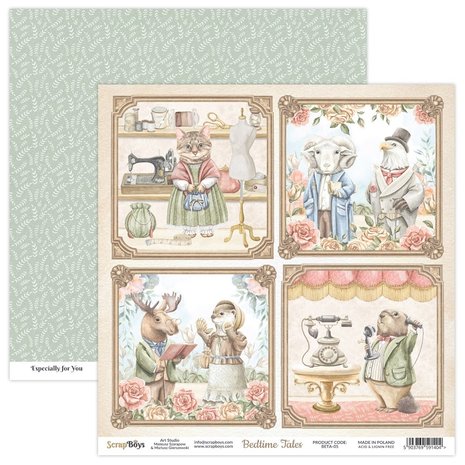 ScrapBoys Bedtime Tales 6x6 Inch Paper Pad (BETA-09) ScrapBoys Bedtime Tales 6x6 Inch Paper Pad (BETA-09)