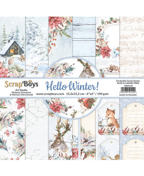 ScrapBoys Hello Winter 6x6 Inch Paper Pad (HEWI-09) ScrapBoys Hello Winter 6x6 Inch Paper Pad (HEWI-09)