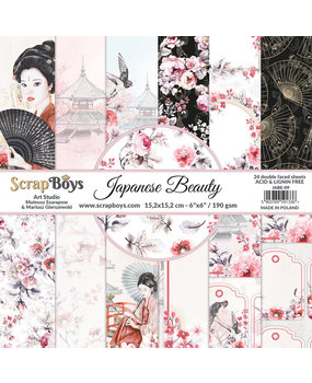 ScrapBoys Japanese Beauty 6x6 Inch Paper Pad (JABE-09) ScrapBoys Japanese Beauty 6x6 Inch Paper Pad (JABE-09)
