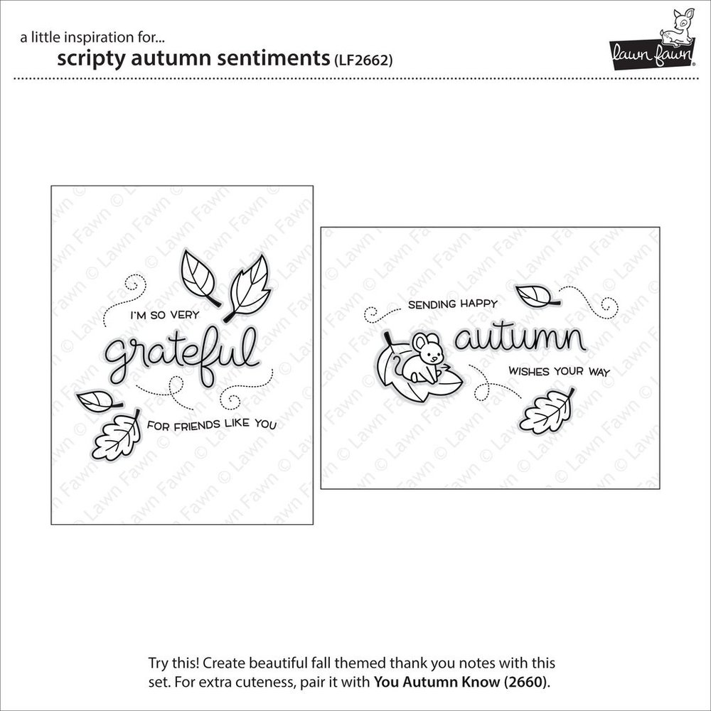 Lawn Fawn Scripty Autumn Sentiments Clear Stamps (LF2662) Lawn Fawn Scripty Autumn Sentiments Clear Stamps (LF2662)