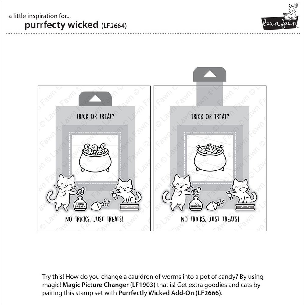 Lawn Fawn Purrfectly Wicked Clear Stamps (LF2664) Lawn Fawn Purrfectly Wicked Clear Stamps (LF2664)
