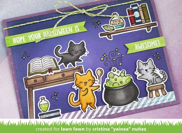 Lawn Fawn Purrfectly Wicked Clear Stamps (LF2664) Lawn Fawn Purrfectly Wicked Clear Stamps (LF2664)