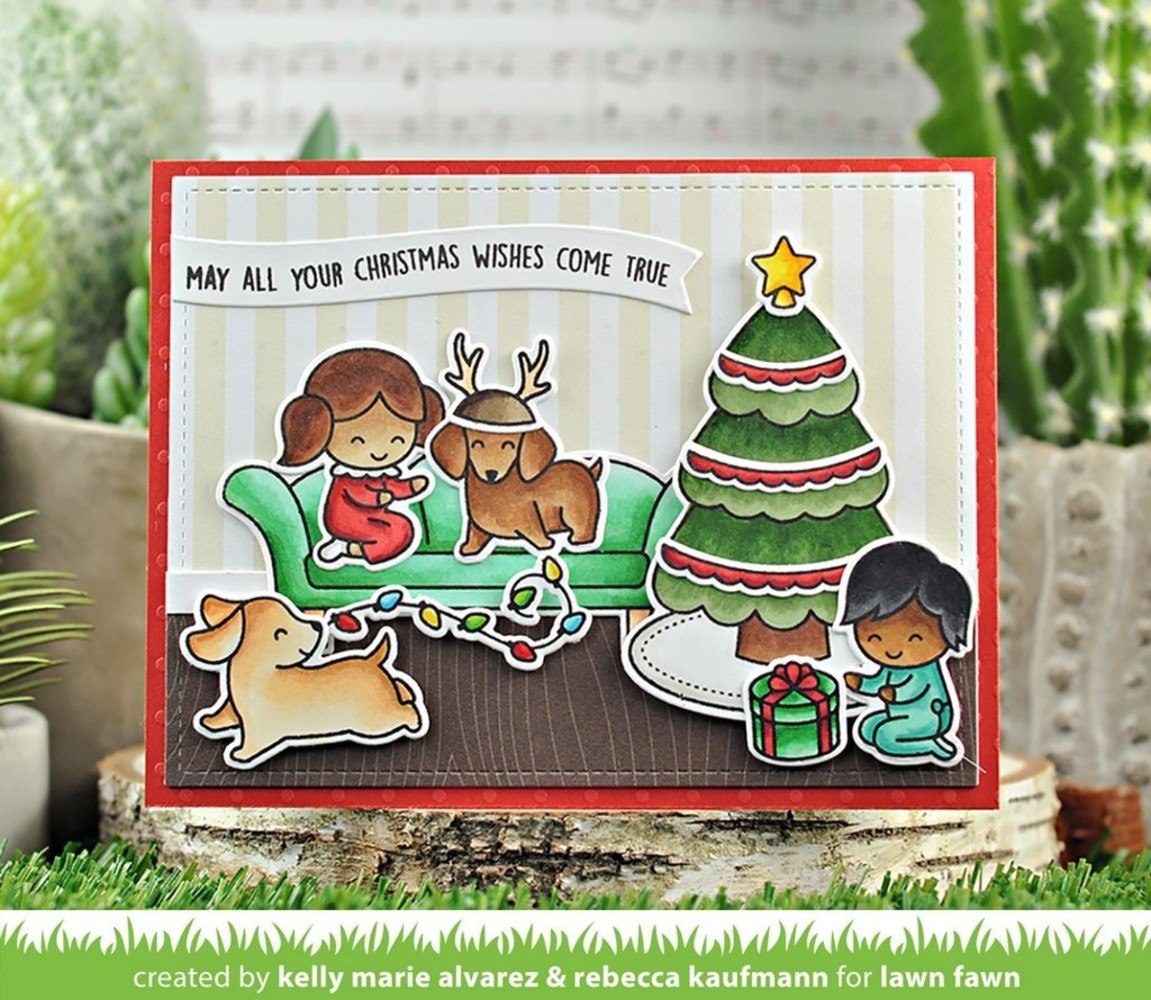 Lawn Fawn Joy To All Clear Stamps (LF2668) Lawn Fawn Joy To All Clear Stamps (LF2668)