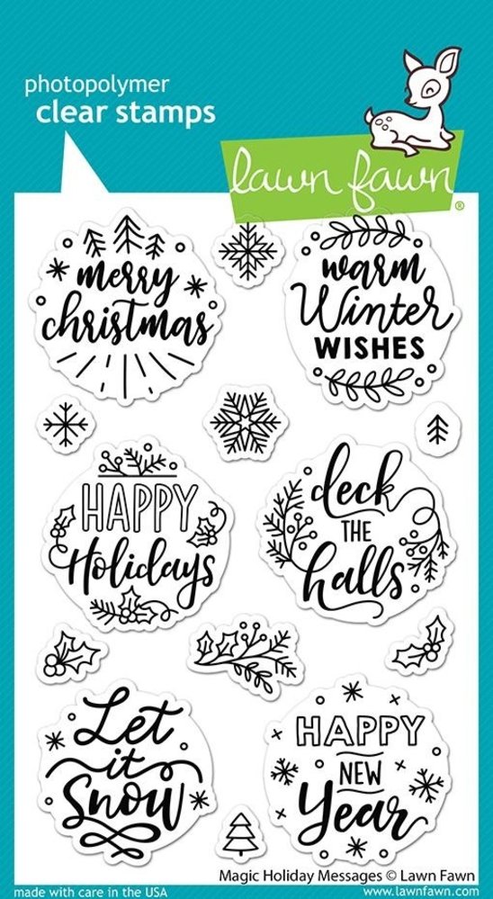 Lawn Fawn Magic Holiday Messages Clear Stamps (LF2676) Lawn Fawn Magic Holiday Messages Clear Stamps (LF2676)