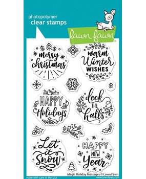 Lawn Fawn Magic Holiday Messages Clear Stamps (LF2676) Lawn Fawn Magic Holiday Messages Clear Stamps (LF2676)
