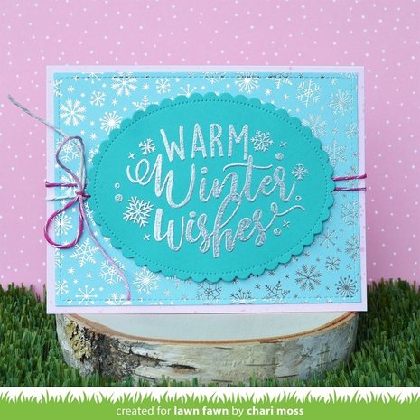 Lawn Fawn Giant Holiday Messages Clear Stamps (LF2680)