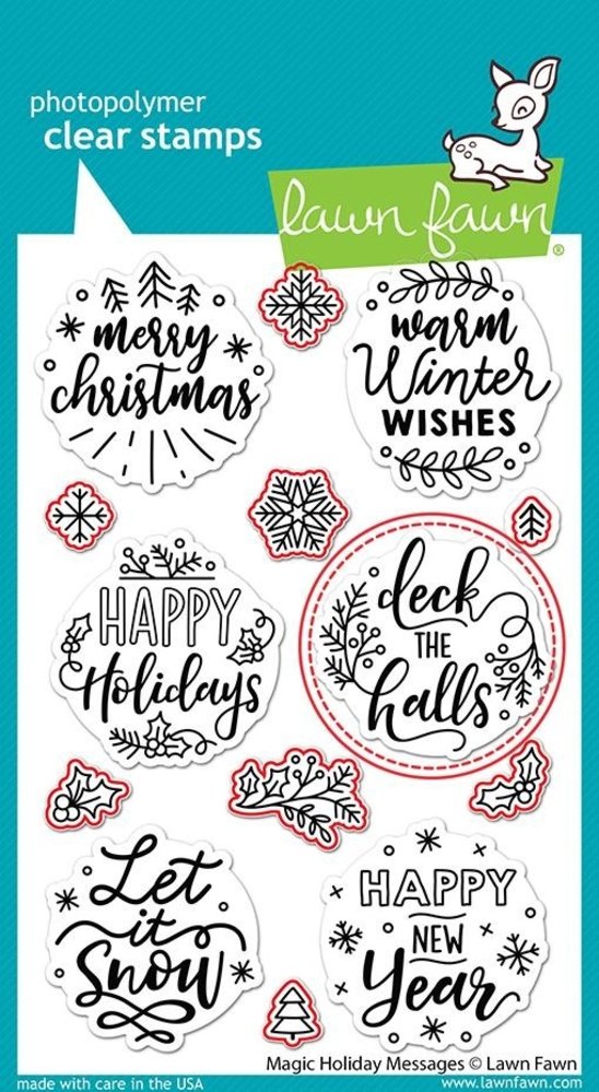 Lawn Fawn Magic Holiday Messages Dies (LF2677) Lawn Fawn Magic Holiday Messages Dies (LF2677)
