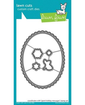 Lawn Fawn Giant Holiday Messages Dies (LF2681) Lawn Fawn Giant Holiday Messages Dies (LF2681)