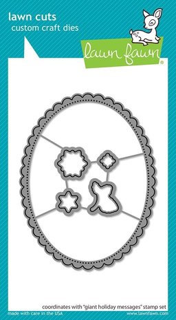 Lawn Fawn Giant Holiday Messages Dies (LF2681) Lawn Fawn Giant Holiday Messages Dies (LF2681)