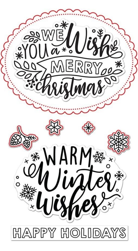 Lawn Fawn Giant Holiday Messages Dies (LF2681) Lawn Fawn Giant Holiday Messages Dies (LF2681)