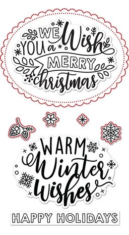 Lawn Fawn Giant Holiday Messages Dies (LF2681) Lawn Fawn Giant Holiday Messages Dies (LF2681)