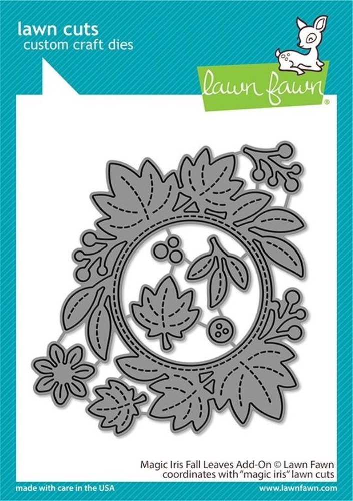 Lawn Fawn Magic Iris Fall Leaves Add-On Dies (LF2696) Lawn Fawn Magic Iris Fall Leaves Add-On Dies (LF2696)