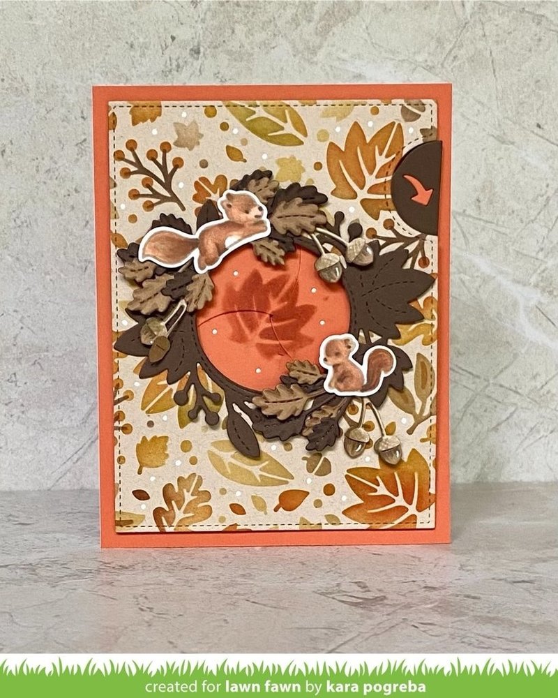Lawn Fawn Magic Iris Fall Leaves Add-On Dies (LF2696) Lawn Fawn Magic Iris Fall Leaves Add-On Dies (LF2696)