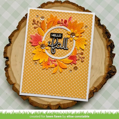 Lawn Fawn Magic Iris Fall Leaves Add-On Dies (LF2696) Lawn Fawn Magic Iris Fall Leaves Add-On Dies (LF2696)