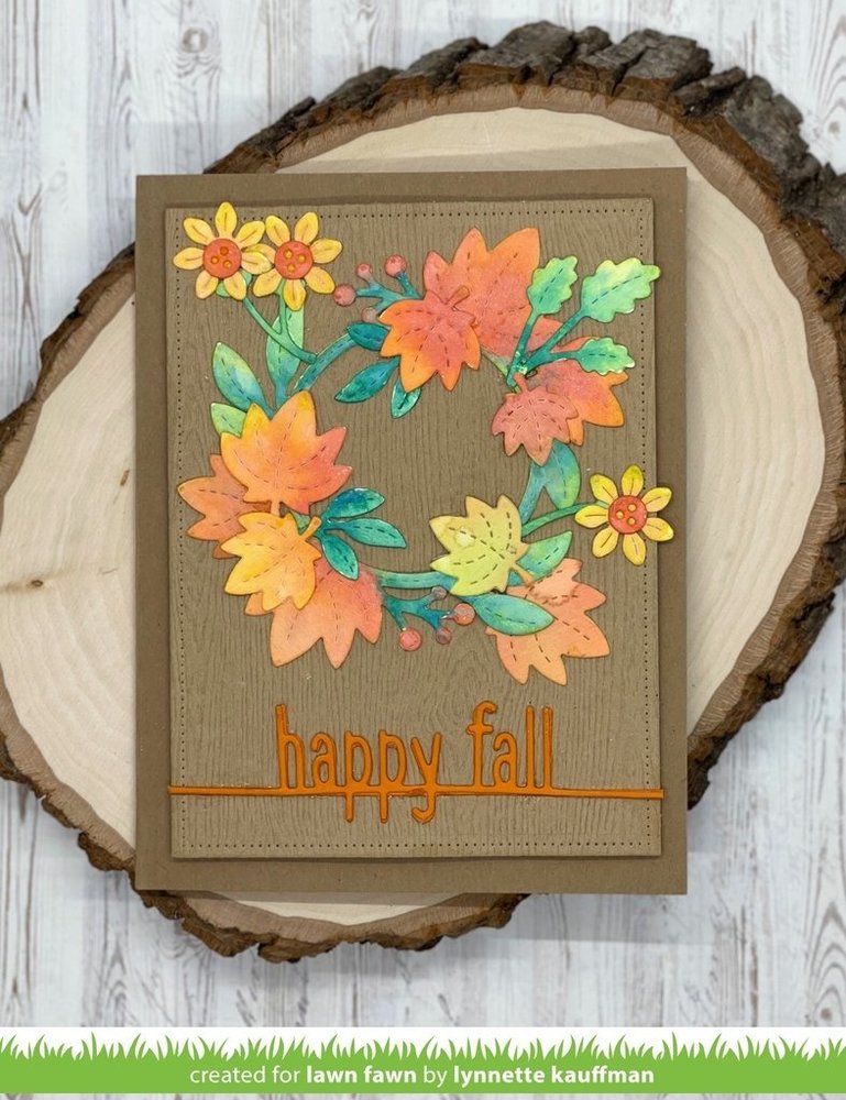 Lawn Fawn Magic Iris Fall Leaves Add-On Dies (LF2696) Lawn Fawn Magic Iris Fall Leaves Add-On Dies (LF2696)