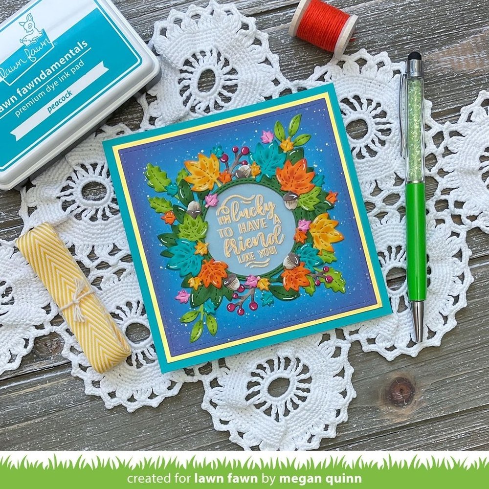 Lawn Fawn Magic Iris Fall Leaves Add-On Dies (LF2696) Lawn Fawn Magic Iris Fall Leaves Add-On Dies (LF2696)