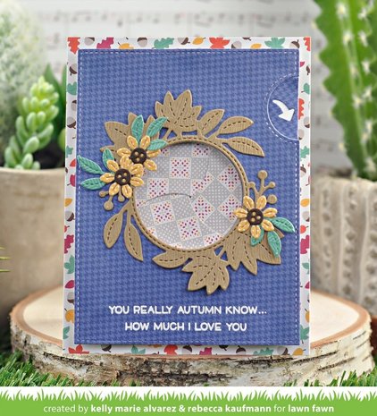 Lawn Fawn Magic Iris Fall Leaves Add-On Dies (LF2696) Lawn Fawn Magic Iris Fall Leaves Add-On Dies (LF2696)