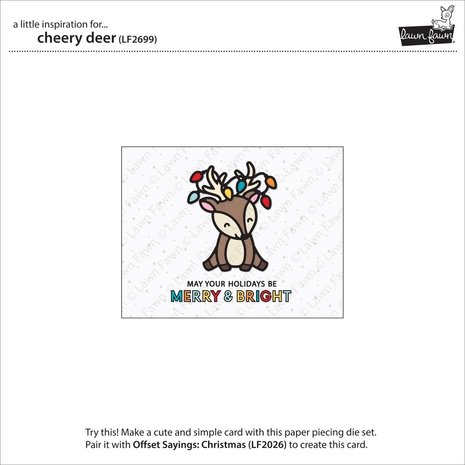 Lawn Fawn Cheery Deer Dies (LF2699) Lawn Fawn Cheery Deer Dies (LF2699)