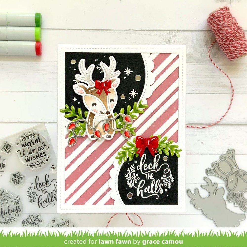 Lawn Fawn Cheery Deer Dies (LF2699) Lawn Fawn Cheery Deer Dies (LF2699)