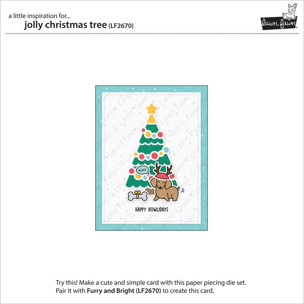 Lawn Fawn Jolly Christmas Tree Dies (LF2700)