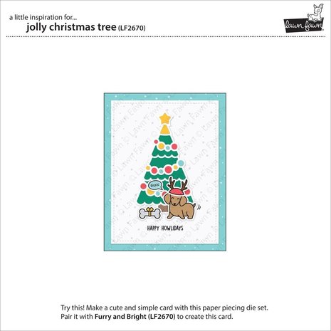 Lawn Fawn Jolly Christmas Tree Dies (LF2700)