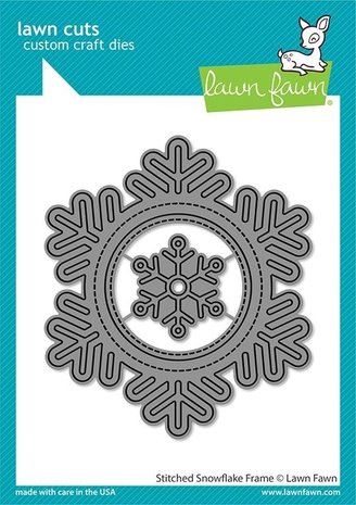 Lawn Fawn Stitched Snowflake Frame Dies (LF2701)