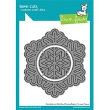 Lawn Fawn Outside In Stitched Snowflake Dies (LF2702)