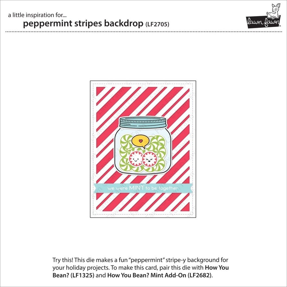 Lawn Fawn Peppermint Stripes Backdrop Dies (LF2705) Lawn Fawn Peppermint Stripes Backdrop Dies (LF2705)