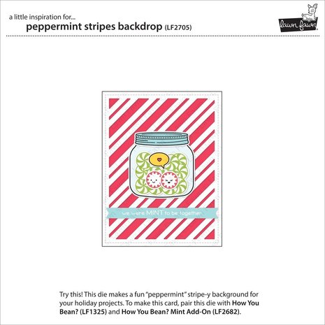 Lawn Fawn Peppermint Stripes Backdrop Dies (LF2705) Lawn Fawn Peppermint Stripes Backdrop Dies (LF2705)