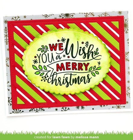 Lawn Fawn Peppermint Stripes Backdrop Dies (LF2705) Lawn Fawn Peppermint Stripes Backdrop Dies (LF2705)