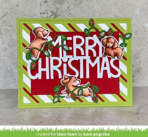 Lawn Fawn Peppermint Stripes Backdrop Dies (LF2705) Lawn Fawn Peppermint Stripes Backdrop Dies (LF2705)