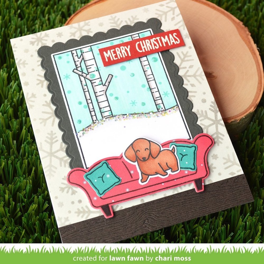 Lawn Fawn Snowflake Background Stencils (LF2710)