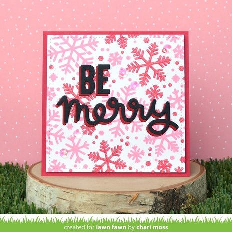 Lawn Fawn Snowflake Background Stencils (LF2710)