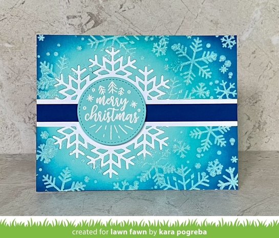 Lawn Fawn Snowflake Background Stencils (LF2710)
