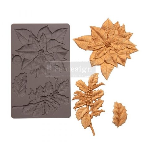 Re-Design Perfect Poinsettia 5x8 Inch Decor Mould (654740) Re-Design Perfect Poinsettia 5x8 Inch Decor Mould (654740)