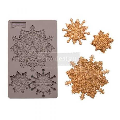 Re-Design Snowflake Jewels 5x8 Inch Decor Mould (654764)