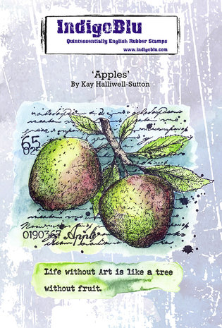 IndigoBlu Apples A6 Rubber Stamps (IND0864)