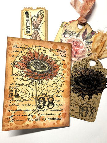 IndigoBlu Sunflower Bloom A6 Rubber Stamps (IND0866) IndigoBlu Sunflower Bloom A6 Rubber Stamps (IND0866)
