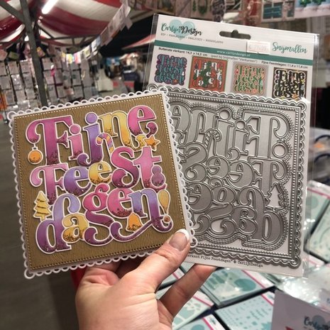 Carlijn Design Snijmallen Vierkant Fijne Feestdagen (CDSN-0135) Carlijn Design Snijmallen Vierkant Fijne Feestdagen (CDSN-0135)